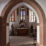 Accès aux chapelles latérales du St Sépulcre et du tombeau de Notre Dame