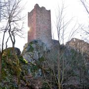 Ribeauvillé, château du Gisberg du XI° siècle