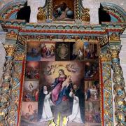  Tableau de Notre Dame du Rosaire  dans le transept sud
