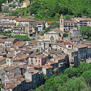 Le village médiéval de l'Escarène dans les Alpes-Maritimes
