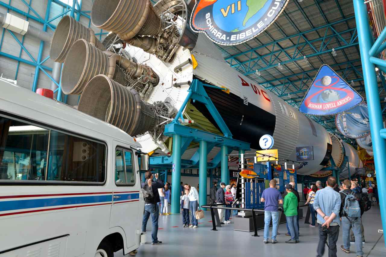 1° étage de propulsion de la fusée Saturn V du programme Appolo
