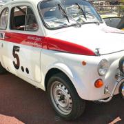 Bruno Saby a couru deux rallyes historiques de Monte-Carlo au volant de cette Fiat Abarth