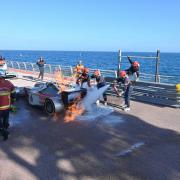 Cet atelier est supervisé par les sapeurs pompiers de Monaco