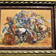 1921-Copie d'un Rubens copié d'un Léonard-Huile sur bois contreplaqué