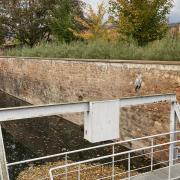 Je suis posté près de l'enceinte médiévale de Colmar