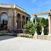 A l'extrême droite de la villa, un portique inspiré de la renaissance italienne
