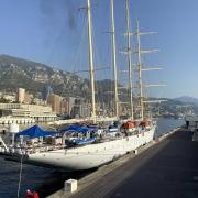 Le Star Clipper après son escale à Monaco...