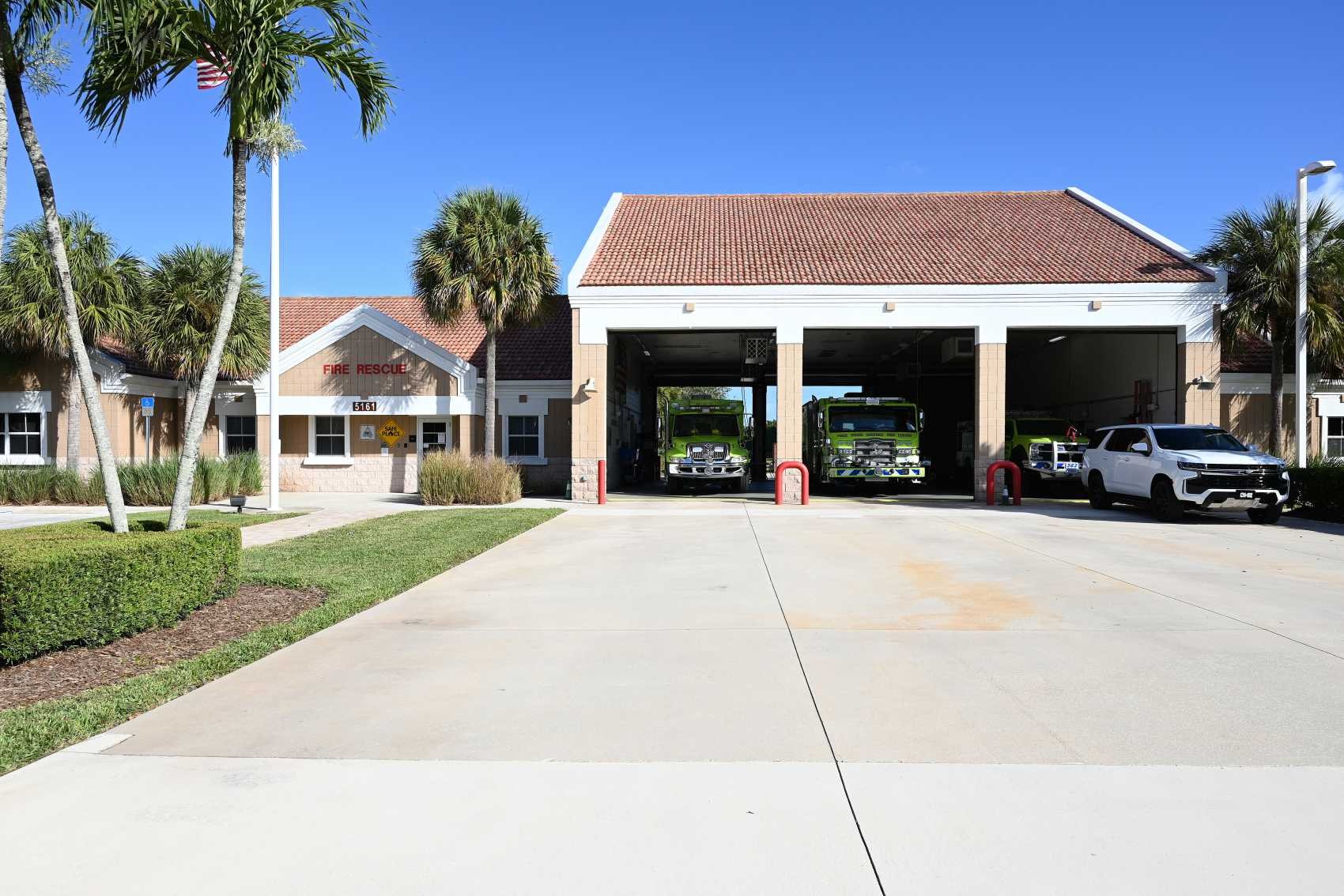 La caserne des sapeurs pompiers de Palm Beach Gardens
