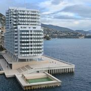 Le superbe Renzo terminé et en avant plan la piscine princesse Charlène de Monaco