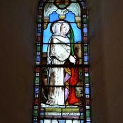 Vitrail de la nef : sainte Philomène
