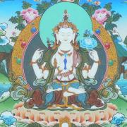 Armed Chenrezig est l'archétype du Bodhisattva de la compassion et protrectice du Tibet
