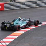 Classé 5ème, Aston Martin n°5 pilote Sebastian Vettel au virage Louis Chiron