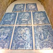 Azulejos (careaux de faïence) représentant des scènes de la vie du Christ