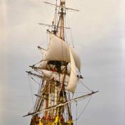 C'est sur un bateau identique qu'embarqua Lafayette en 1780 pour aller...