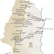 Etapes du chemin de Compostelle dans le Haut-Rhin, Alsace