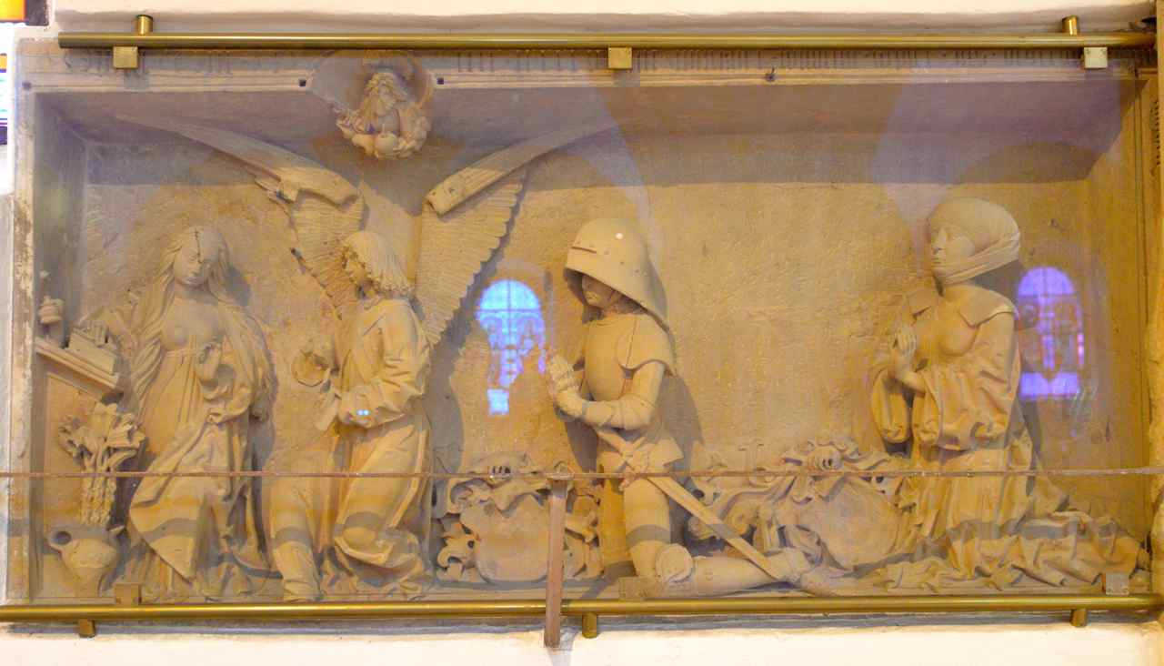 Dalle funéraire de Wilhelm Capler et de sa femme Adelaïde (1495)