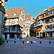 La rue des Marchands vue depuis l'Ancienne Douane (Koïfhus)