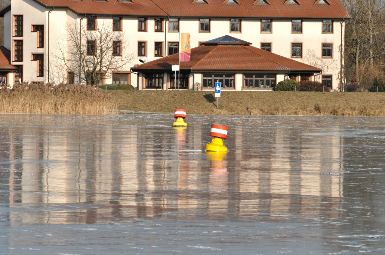 Le Rhin est totalement gelé