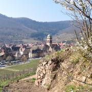 Le village moyenâgeux de Kayserberg dans la vallée de la Weiss