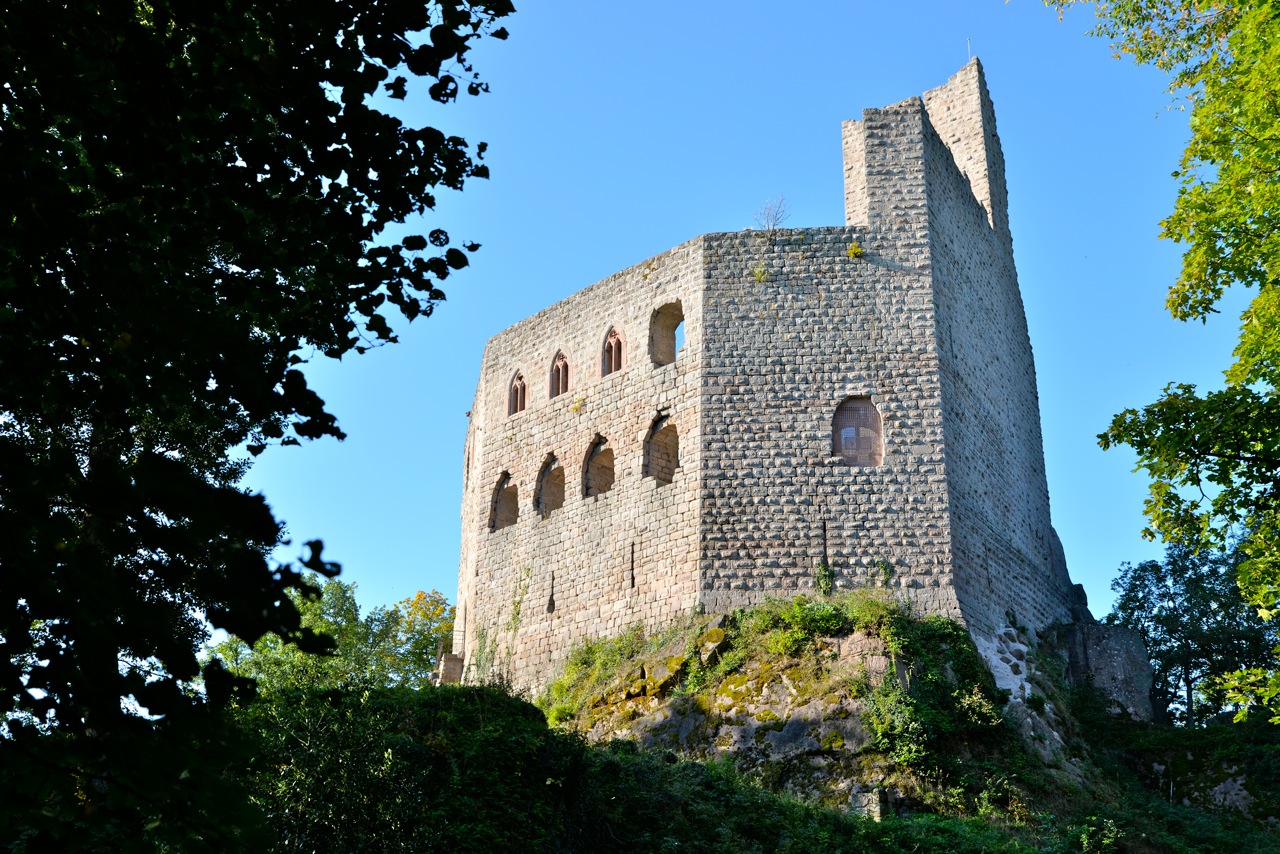 Andlau, château du Spesbourg du XIII° siècle