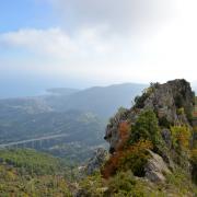 Roquebrune Cap-Martin et la méditerrannée vus depuis le fort