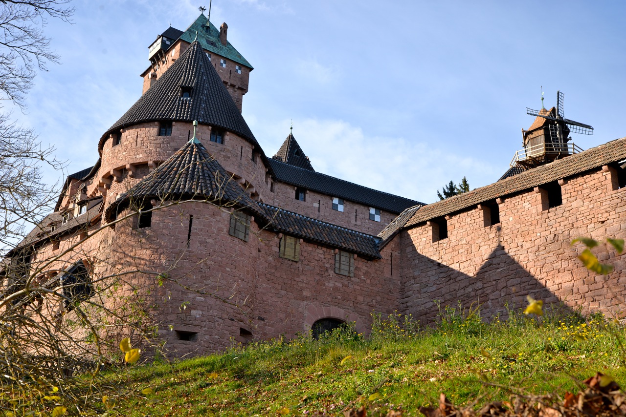 Sélestat, le Haut-Koenigsbourg du  XII° s restauré de 1901 à 1908
