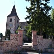 Entrée de l'église fortifiée