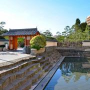 Entrée Est du jardin japonais (Côté Forum Grimaldi)