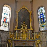 ...et le maître-autel avec un tabernacle du XIXe
