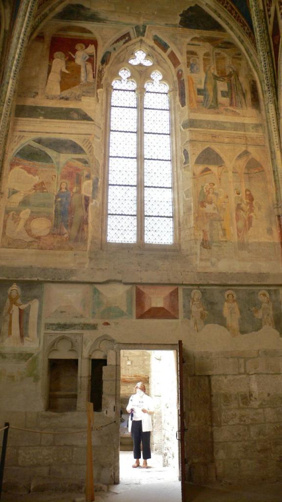 Fresques de Mattéo Giovannettei de la chapelle st Jean Baptiste