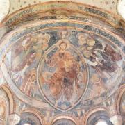 Fresques de la voûte : Le Christ en Majesté entouré des douze apôtres