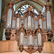 Grand-orgue  de la nef 1979 réalisé par la maison Felsberg, Suisse
