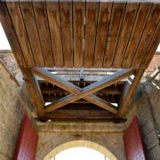 Gros plan de la porte