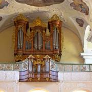 Gros plan sur l'orgue de Josef Schutt