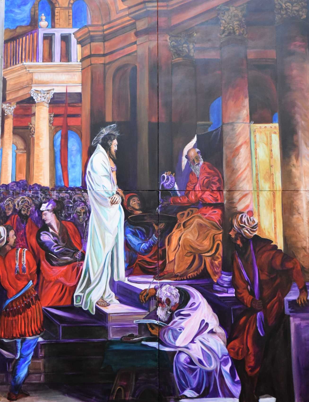 Jésus devant Pilate Giaccopo Robusti dit 