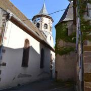 L'église St Ulrich et la tour d'angle Nord-Est du mur d'enceinte