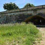 L'entrée du port souterrain de la Brèche...