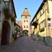 L'Obertor, ou porte haute vue depuis l'intérieur de la Cité