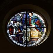 L'oculus de J. Ehrismaann de 1926 représente le 1er prèche luthérien