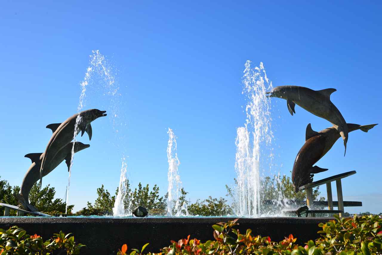 La fontaine aux dauphins