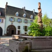 La fontaine de l'homme sauvage date de 1560