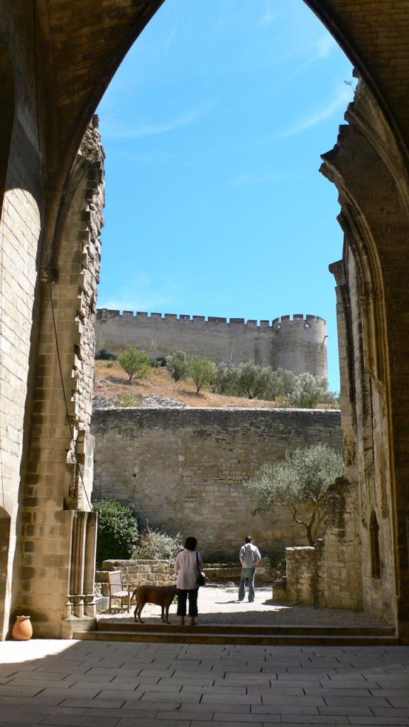 La forteresse saint André vu depuis le chevet effondré de l'église