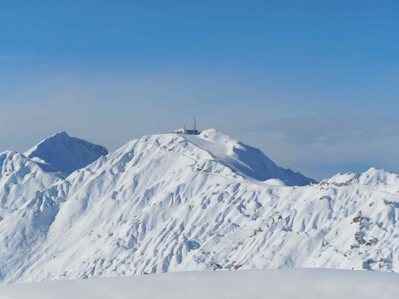 La grande Rochette vue depuis le sommet du Biolley