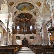 La nef et la tribune d'orgue vus de puis le choeur