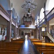 La nef et le tribune d'orgue vue depuis le choeur
