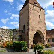 La porte de la Vierge ou Niedertor vue depuis l'intérieur des remparts