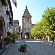 La Porte Haute (Obertor) vue depuis l'intérieur de la Cité médiévale