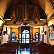 La tribune d'orgue vue depuis la nef