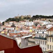 Le château de saint Georges perché sur sa colline domine Lisbonne