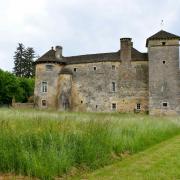 La toiture du château, est partiellement couverte de laves